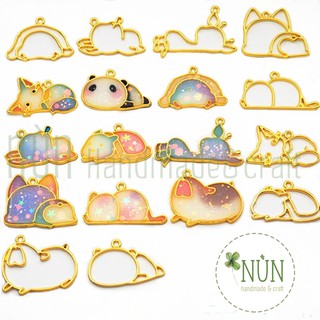 Khung Kim Loại - Charm Kim Loại Hình Động Vật Ngủ Đông