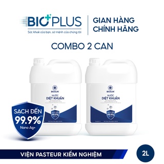 [Mã BMLTA50 giảm 10% đơn 150K] [Tặng 2 Chai Xịt 200ml] Combo 2 Can Dung Dịch Khử Khuẩn Nano Bạc Bio Sun 2 Lít