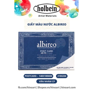 Giấy Holbein Albireo Watercolor paper Postcard - 24 sheet - 218gsm - Cold Press