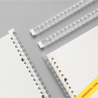 Thanh còng nhựa đóng gáy cứng B5 26 lỗ P13 gáy sổ còng binder refill giấy