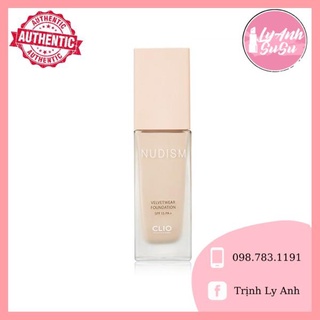 Kem Nền Clio Nudism Velvetwear Foundation