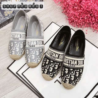 Giày slip on jadior đế cói super sale fullbox bill túi giấy