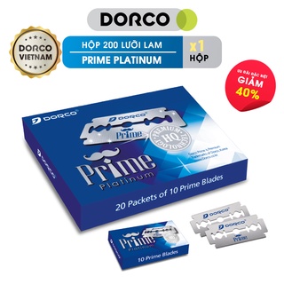 Hộp 200 lưỡi lam Dorco Prime Platinum STP300 - 10P(200DP)