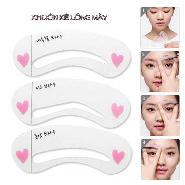 Combo 02 Bộ Khuôn Kẻ Chân Mày Tiện Dụng