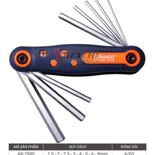 BỘ LỤC LĂNG XẾP 8 MÓN ASAKI-AK-7980 ( bộ )