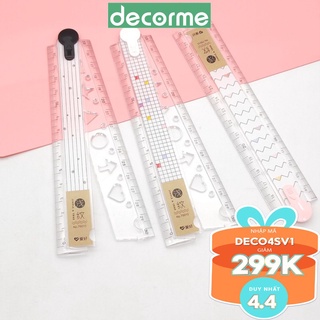 Thước gấp 30cm màu MONO DecorMe phụ kiện văn phòng phẩm