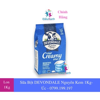 Sữa Bột Nguyên Kem DEVONDALE 1KG - Nhập Khẩu Úc