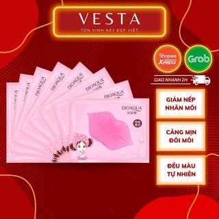 Mặt nạ môi bioaqua - mask giấy ngủ dưỡng môi dưỡng ẩm 8gr