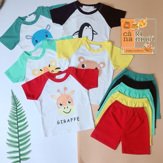 Bộ Minky Mom COTTONSHIP NHANH[XEM TRƯỚC KHI THANH TOÁN]Hàng Chuẩn Cao Cấp Ngắn Tay Họa Tiết Dể Thương Cho Bé