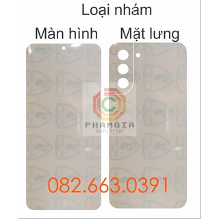Dán PPF Samsung S21 loại nhám, bóng dành cho màn hình, mặt lưng, mặt lưng full viền