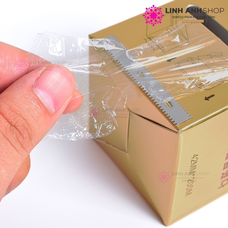 Cuộn nilong ủ tê lông mày, môi, mí Kích thước 42mm x 200m