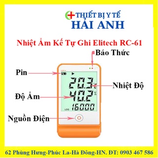 Nhiệt Ẩm Kế Tự Ghi Elitech RC-61(ĐÃ BAO GỒM HIỆU CHUẨN 12 THÁNG)