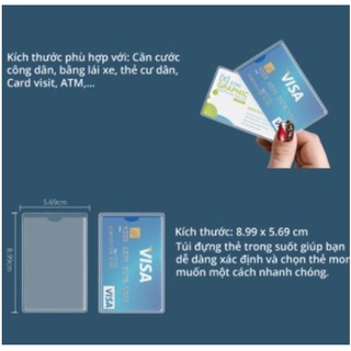 Túi Trong Suốt,Vỏ Đựng Thẻ ATM,Căn Cước Công Dân, Bằng Lái Xe, Card visit, CMND