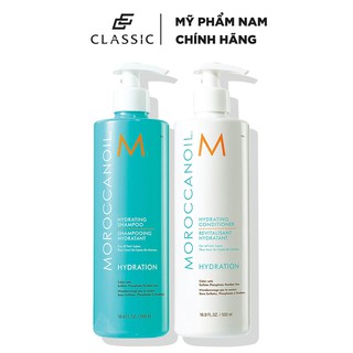 Bộ Dầu Gội &amp; Xả Siêu Mượt Moroccanoil Hydrating - Có tem chính hãng