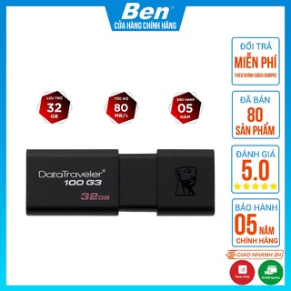 USB 3.0 Kingston DT100G3 64Gb tốc độ tới 100MB/s - Hàng chính hãng - BEN
