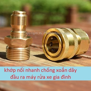 Bộ Khớp Nối Nhanh Cho Máy Xịt,Rửa Xe Gia Đình Tiện Dụng