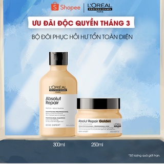 [Mã COSPPD03 giảm 10% đơn 600k] Combo gội và mặt nạ phục hồi hư tổn toàn diện Serie Expert Absolut Repair