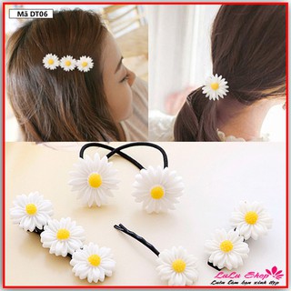 Phụ kiện tóc hoa cúc vàng độc đáo dễ thương - Phụ kiện tóc DT06