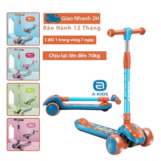 [ TẢI 70KG ,CÓ NHẠC VÀ ĐÈN]Xe Trượt Scooter Trẻ Em Bé Chơi Đến 10 Tuổi - Xe Scooter Cho Bé Bảo Hành 12 Tháng