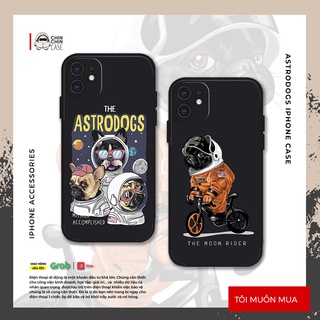 Vỏ ốp iPhone Silicon Cún phi hành gia cho iPhone 6 - 13promax - Chinchincase
