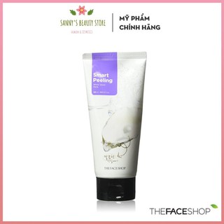 Tẩy Tế Bào Chết  FREESHIP  Tẩy Da Chết Chiết Xuất Từ Ngọc Trai The Face Shop Smart Peeling White Jewel 120ml