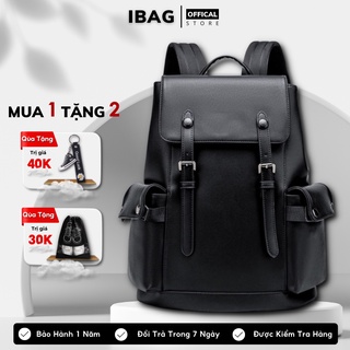 Balo Da Thời Trang Ulzzang Nam Nữ,Da PU Cao Cấp,Đựng Laptop 15,6 inh-Chống nước,Kiểu dáng trẻ trung, cá tính - 𝑰𝑩𝑨𝑮