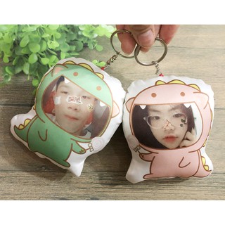 móc khóa gấu bông in ảnh theo yêu cầu
