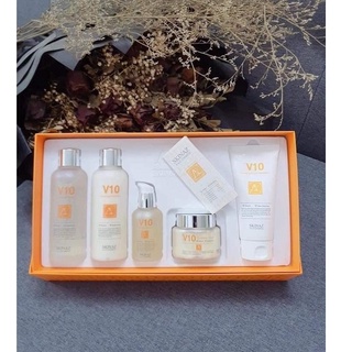 Skinaz V10 Bộ sản phẩm dưỡng trắng da cao cấp V10 Gleaming Skin Care