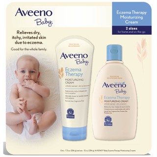 Sữa tắm trị chàm, kem dưỡng ẩm, kem bôi trị chàm Aveeno Baby ngày và đêm cho bé từ sơ sinh, hàng nội địa Úc