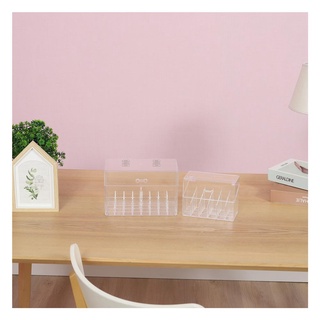 HomeBase STACKO Hộp đựng son 18 cây có nắp bằng nhựa GLOSSY W16.5xH12.3xD8.3cm màu trắng trong