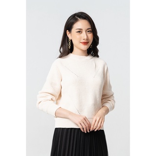 Áo len nhung dài tay bo gấu by LAMER L61W21T041
