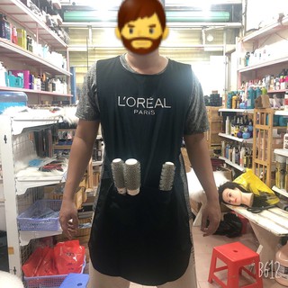 áo thợ, tạp dề loreal 1 mặt, 2 mặt dành cho thợ tóc chuyên nghiệp ( phụ kiện tóc)