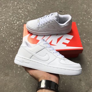 Giày Thể Thao Force full trắng nam nữ, giày sneaker cổ thấp siêu xinh dễ phối đô