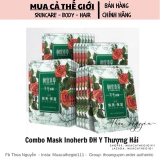Mặt nạ Inoherb hoa hồng hoa ly dưỡng ẩm trắng da