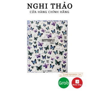 Sticker nail lụa bướm 5D