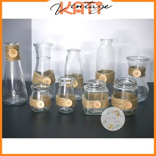 LỌ THỦY TINH TRANG TRÍ - cắm hoa- decor- bình giá rẻ - bình hoa - [NÚI ÁO] - [006]