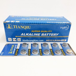 1 Viên Pin Cúc Áo LR44H/AG13/357A Dùng Cho Đồ Chơi, Máy Tính Cầm Tay, Đồng Hồ, Máy Trợ Thính