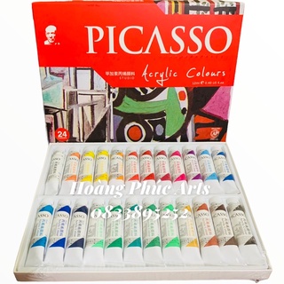 Màu acrylic PICASSO - Hàng chính hãng 100% - hộp 12/18/24 màu