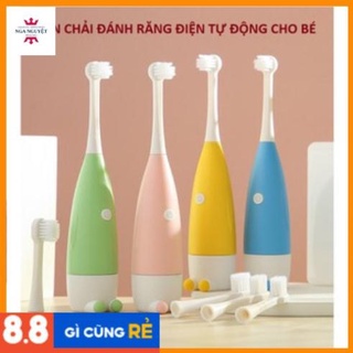 Bàn chải điện cho Bé, Máy đánh răng trẻ em siêu mềm giá rẻ bé từ 2-12 tuổi