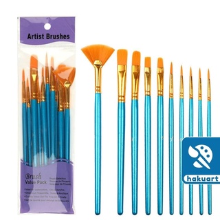 Bộ 10 Cọ Vẽ Màu Nước Artist Brush - Họa Cụ Hakuart