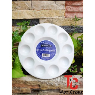Khay Pha Màu Tròn Mont Marte 17 Cm – Round Plastic Palette