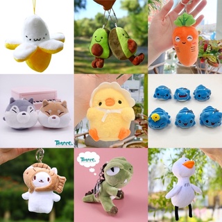 Móc khóa bông Khủng Long - Gà Con - Chó Shiba - Mèo Cá - Chuối vàng - Nhóc Quả Bơ và hoạt hình dễ thương khác