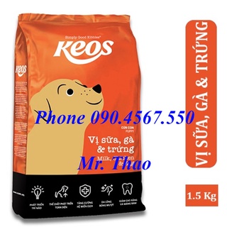 [3KG] Thức ăn KEOS vị Trứng, Gà và Sữa dành cho cún con - KEOS DOG PUPPY MILK, CHICKEN AND EGG