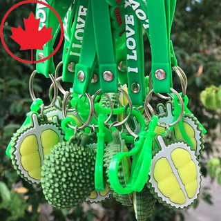 [Chuẩn Auth] Móc khoá trái sầu riêng ngộ nghĩnh bằng kẹo dẻo, có dây chữ I Love You cute hột me (có sẵn)