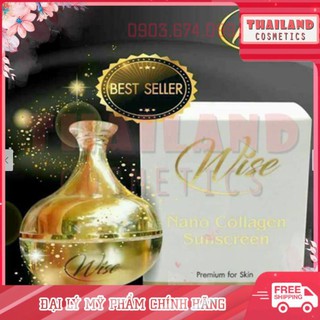 (Hàng chuẩn)  Kem chống nắng Wises Nano Collagen Thái Lan dưỡng trắng da
