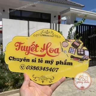 [BẢNG HIỆU MICA DECOR] - Thiết kế thông tin theo yêu cầu - Dùng để chụp hình sản phẩm bán hàng
