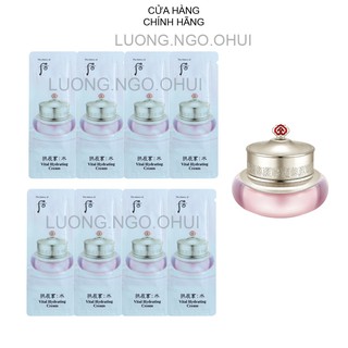 Gói kem cấp nước, dưỡng trắng, kiềm dầu ngăn lão hóa Whoo hồng - Whoo Gongjinhyang Soo Vital Hydrating Cream 1ml