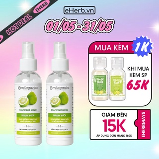 Combo 2 Serum Bưởi Ngừa Rụng &amp; Kích Thích Mọc Tóc Từ Tinh Dầu Bưởi Nguyên Chất MILAGANICS 100ml (Chai)