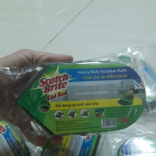 Cước Chà Sàn Siêu Sạch - Cước Thay Thế Bàn Chải Chà Sàn Scotch Brite 3M siêu sạch
