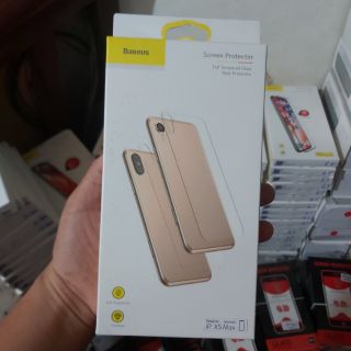 Kính cường lực mặt sau iphone XS MAX hiệu baseus